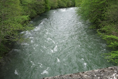 オッソー川の流れ