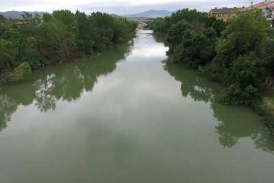 アルガ川の上流側