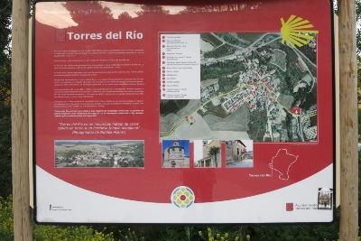 Torres del Rio の案内図