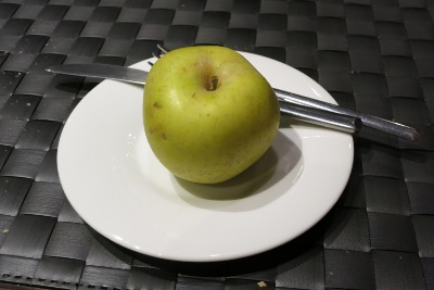 デザートのリンゴ