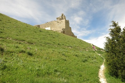城跡への山道