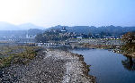 肱川と大洲城