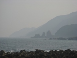 室戸岬方面の海岸
